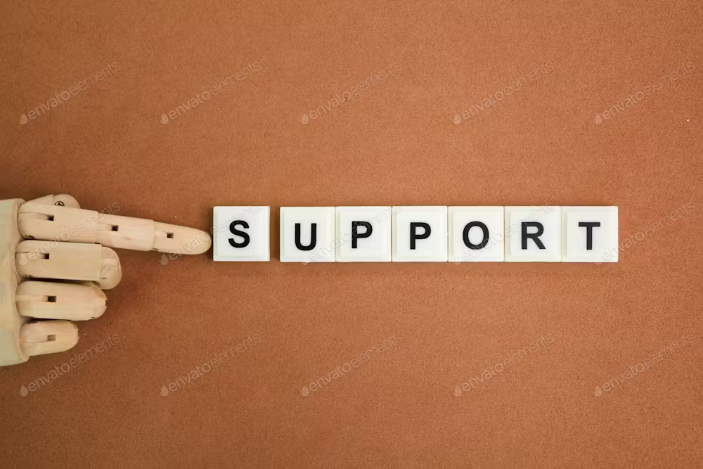 support spelled out in words
